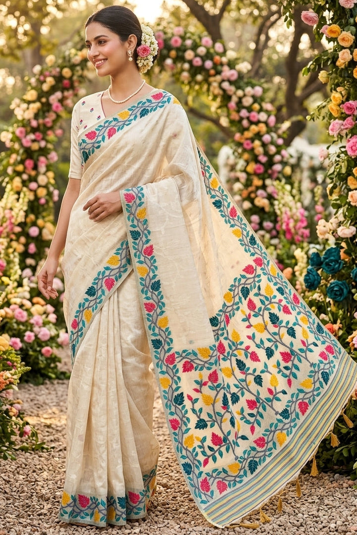 Rongoboti (রঙ্গবতী) Cotton Silk Saree