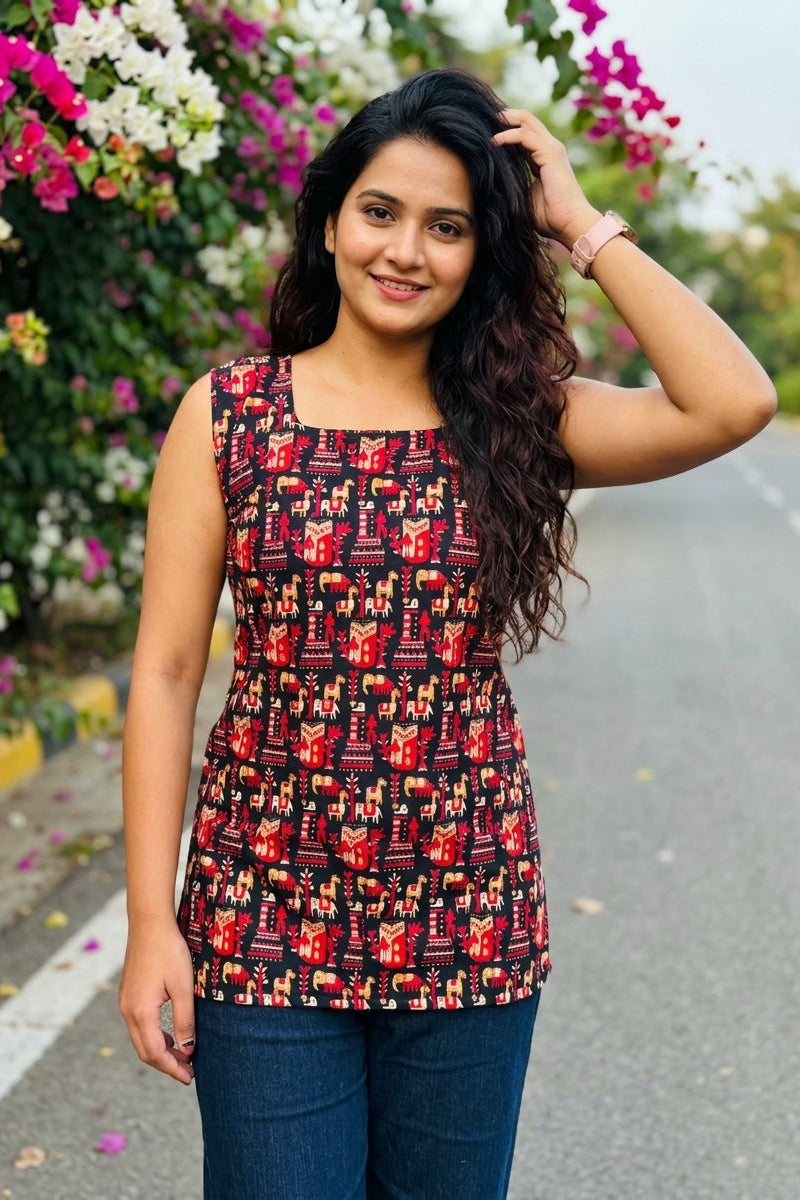 Carefree Summer-Pure Cotton Kurti