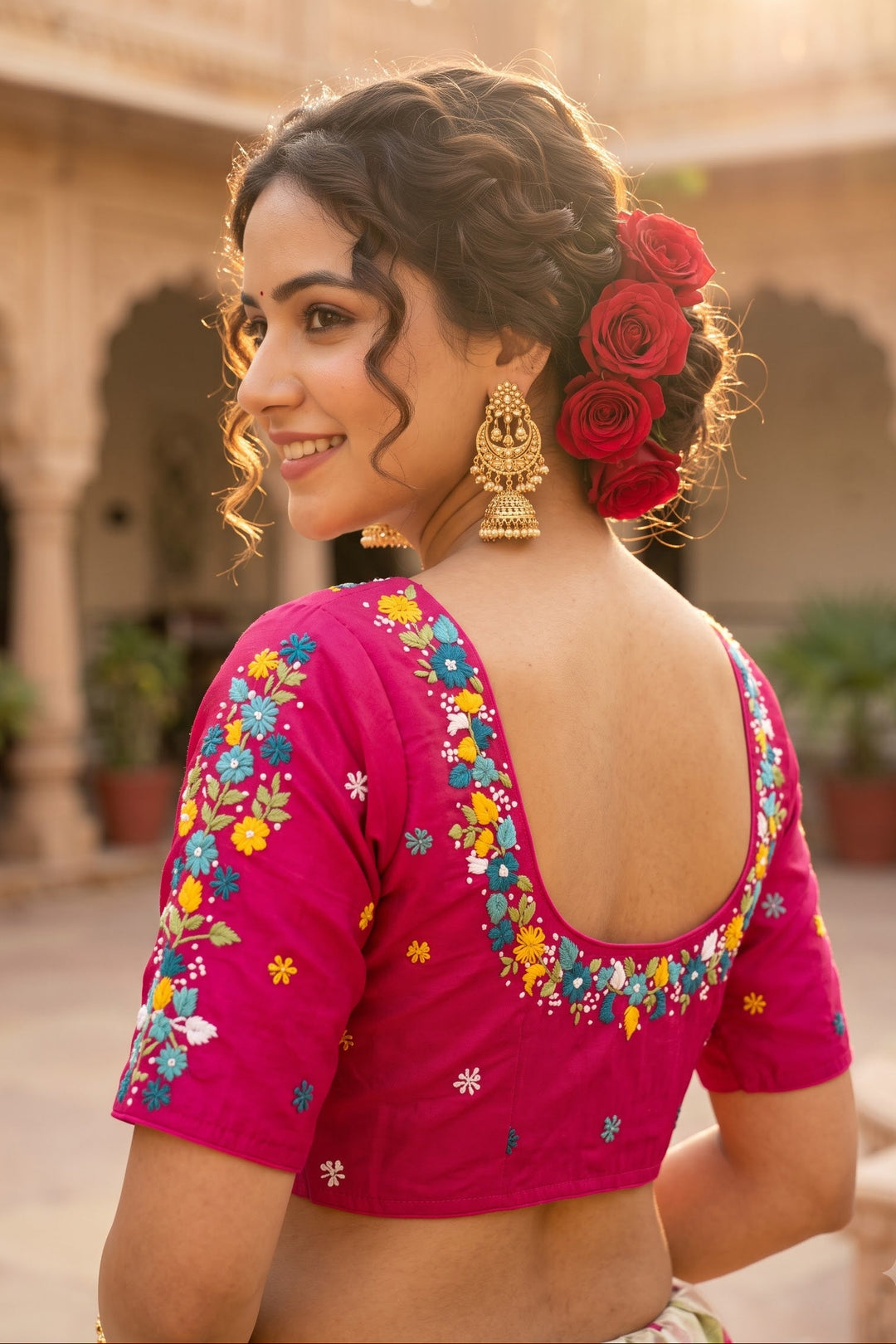 Forever Enchanted – Handstitched Designer Blouse