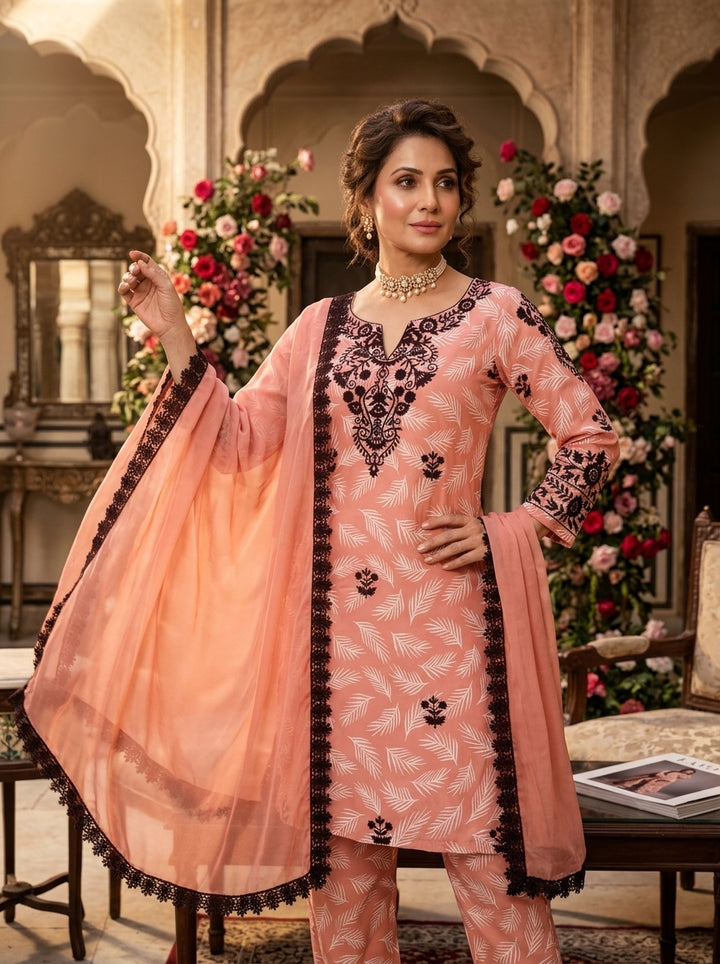 Ocean Girl Silk Kurti Set