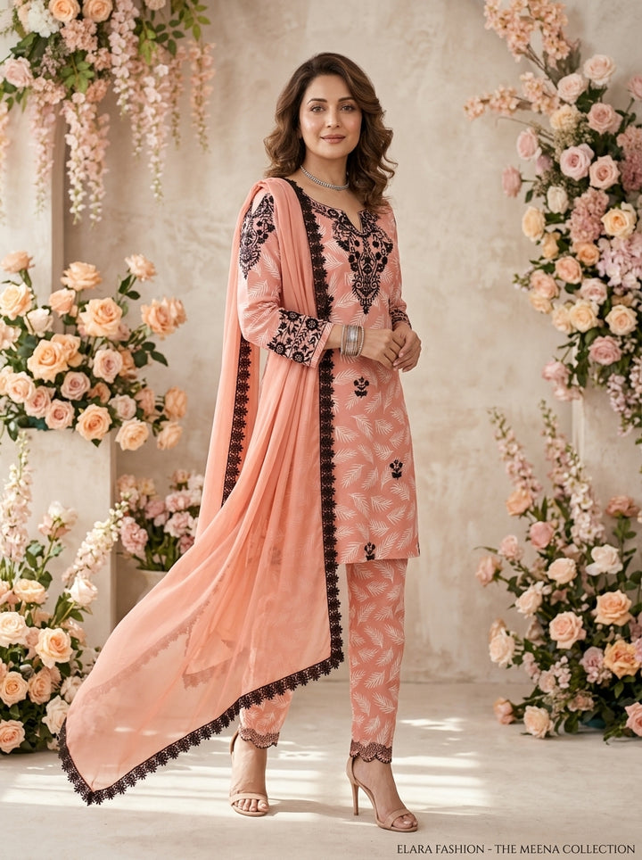 Ocean Girl Silk Kurti Set