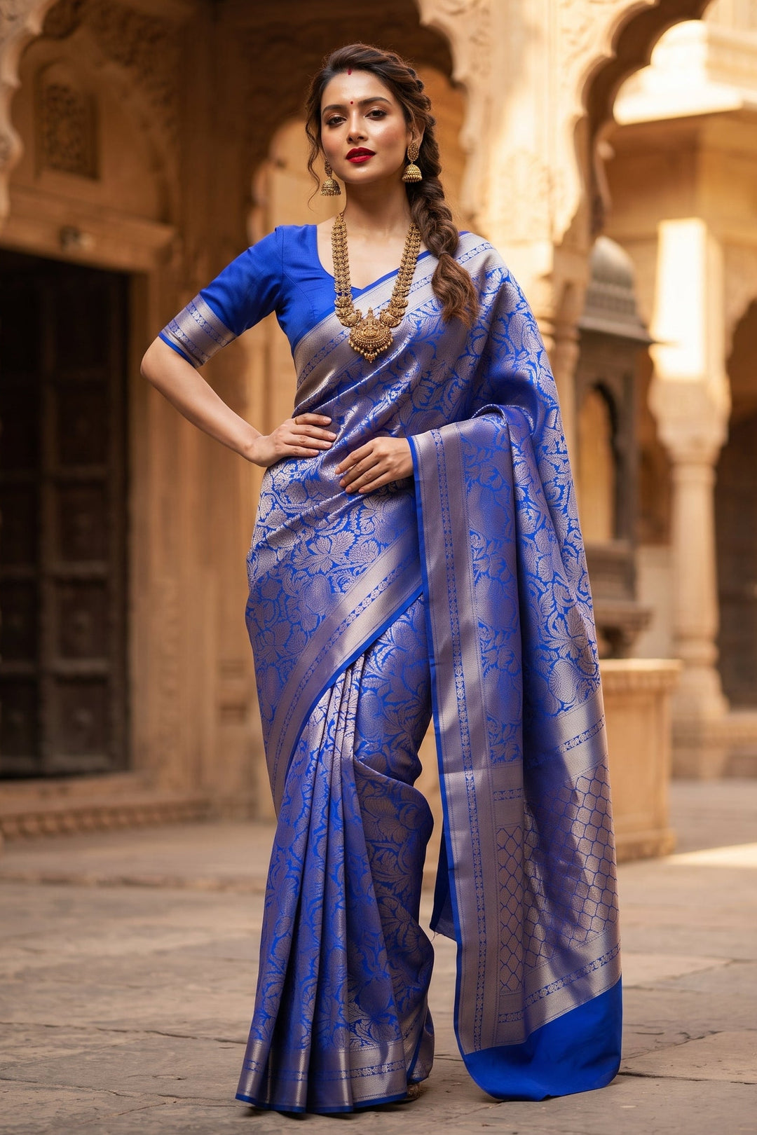 Maharani Weaves Katan Silk Saree