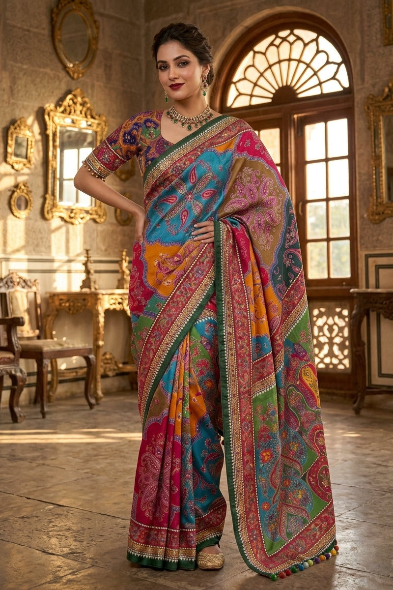 Festival Splash Fancy Silk Saree