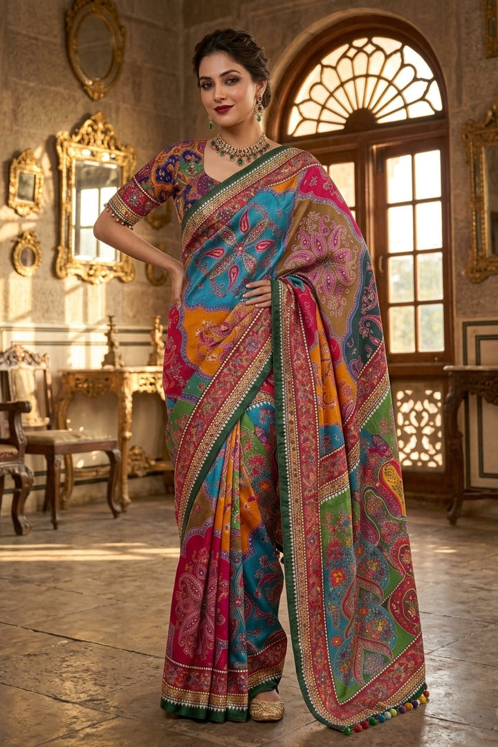 Festival Splash Fancy Silk Saree
