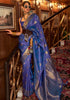 Marvelous Blue Double Toned Banarasi Silk Saree