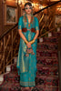 Moxie Green Double Toned Banarasi Silk Saree