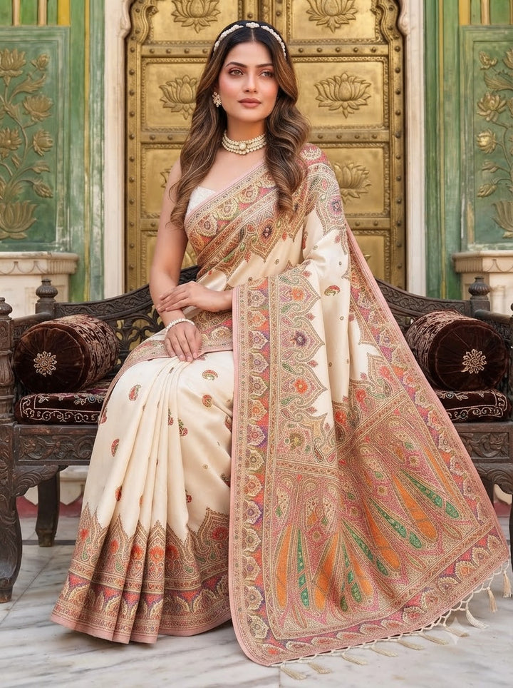 The Story of Her Pashmina Silk Saree