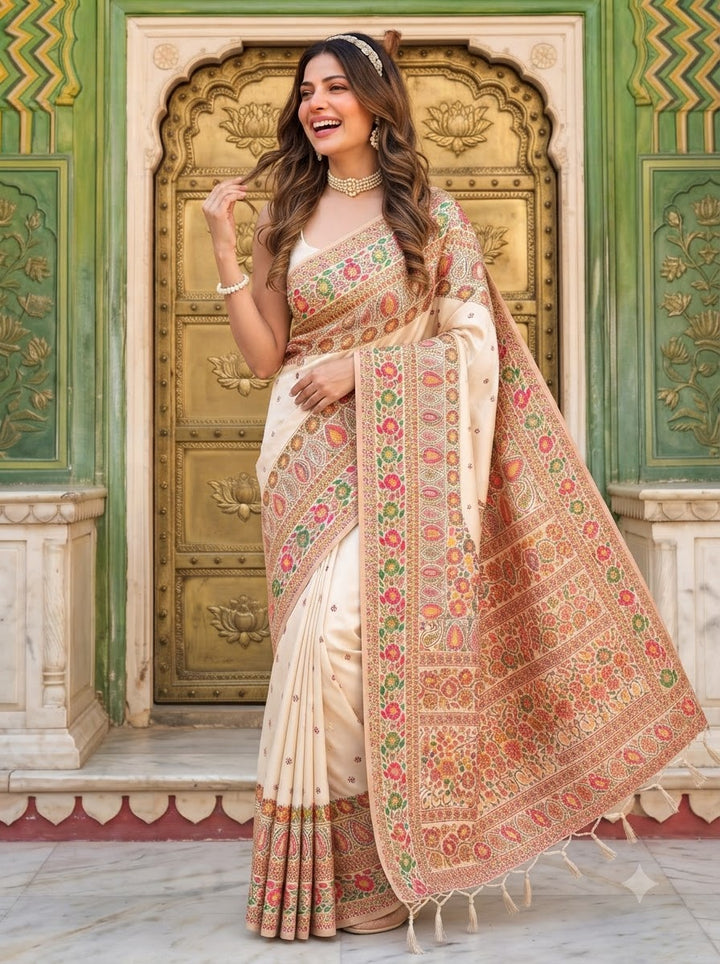 The Story of Her Pashmina Silk Saree