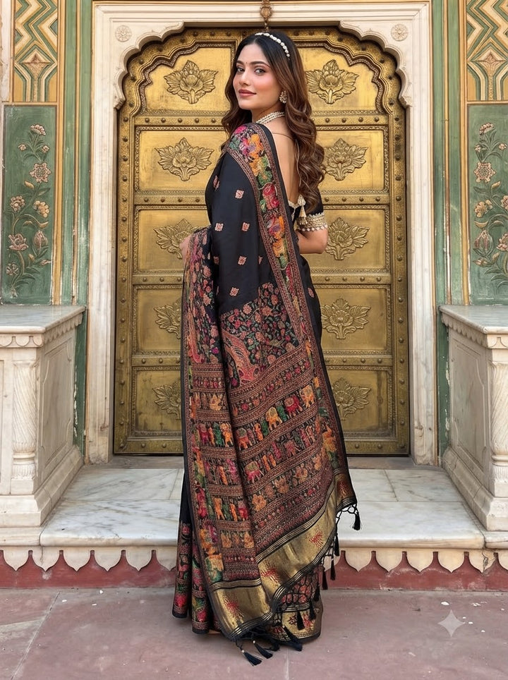 The Story of Her Pashmina Silk Saree