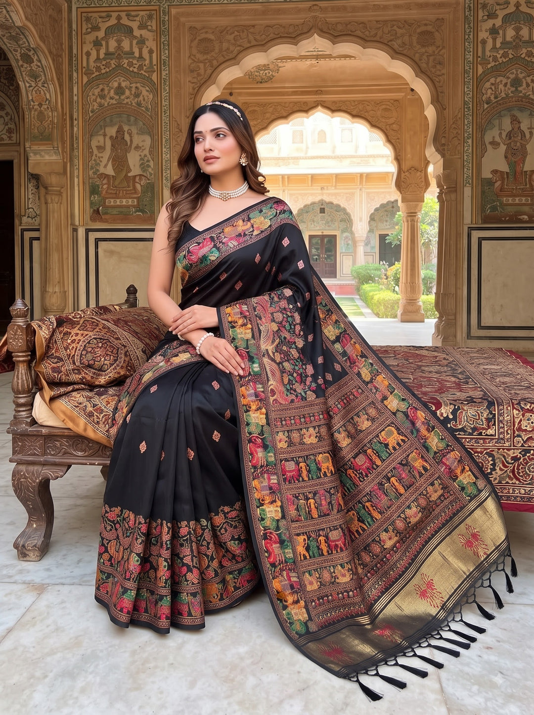 The Story of Her Pashmina Silk Saree