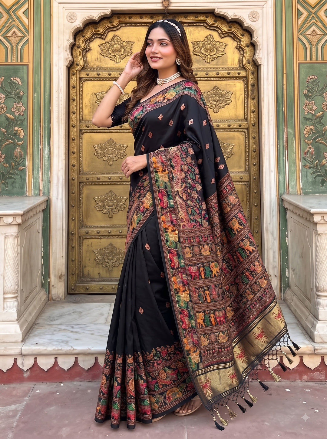 The Story of Her Pashmina Silk Saree