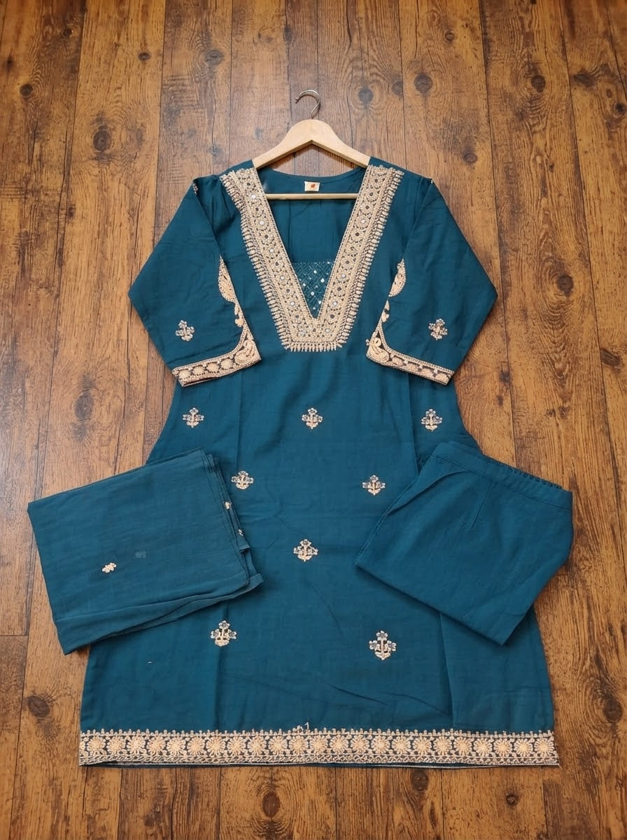 Falling for You Cotton Kurti Set