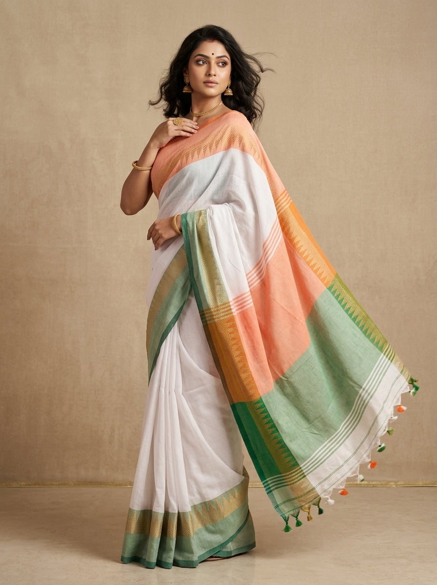 True Indian - Republic Day Special Tricolor Saree