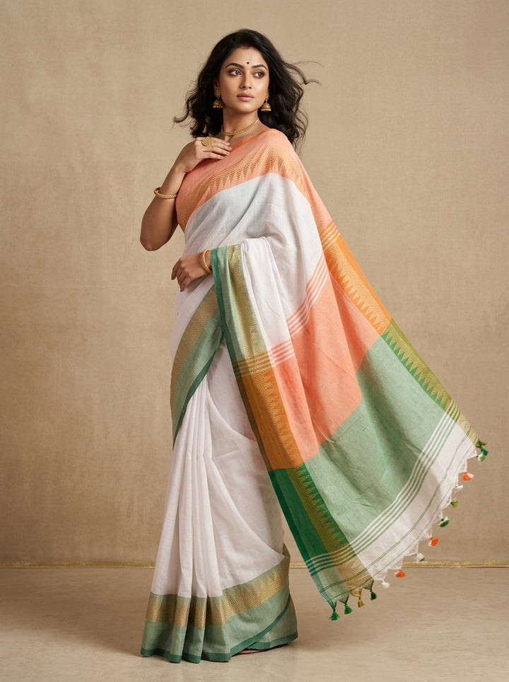 True Indian - Republic Day Special Tricolor Saree