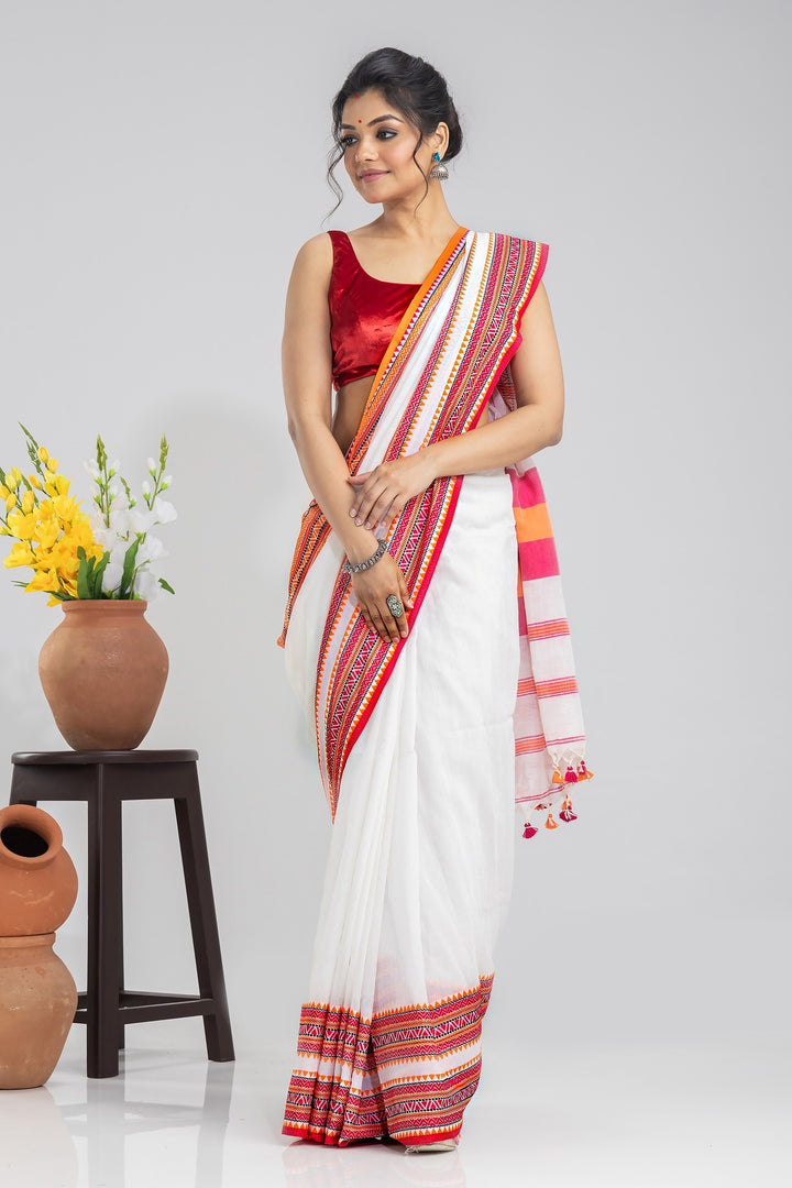 Shirui Lily Bengal Manipuri Fusional Saree