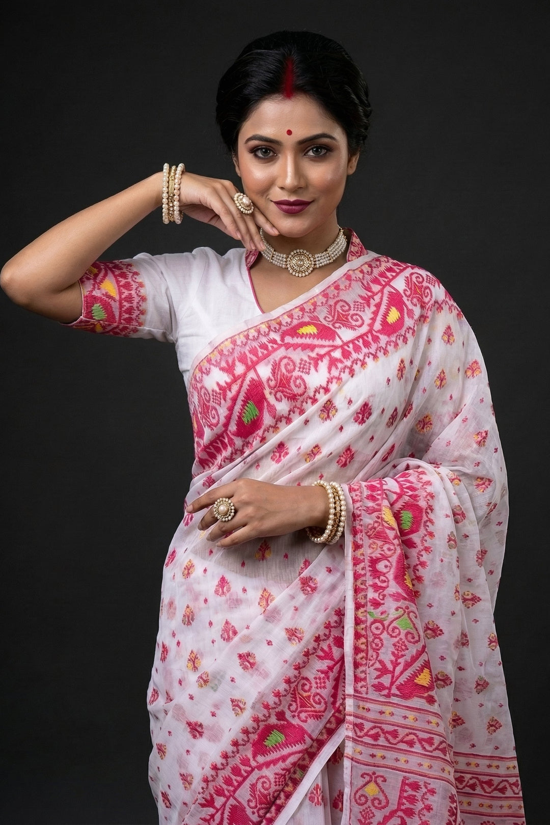Sudarshana Dhakai Jamdani Saree