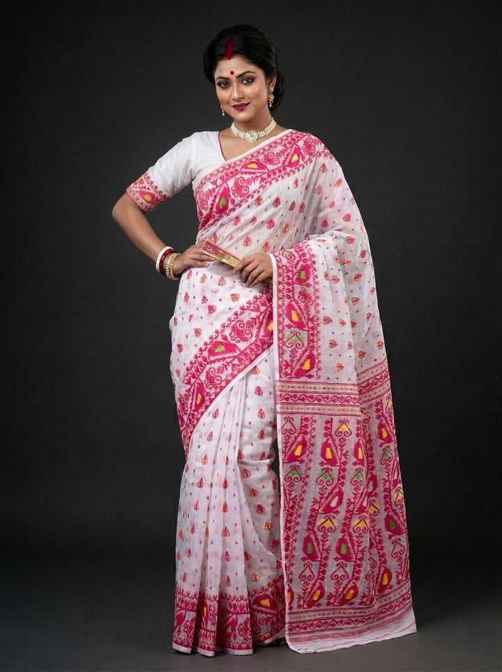 Sudarshana Dhakai Jamdani Saree