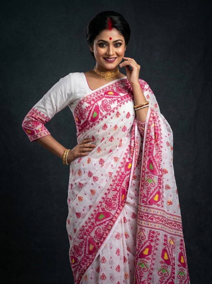 Sudarshana Dhakai Jamdani Saree