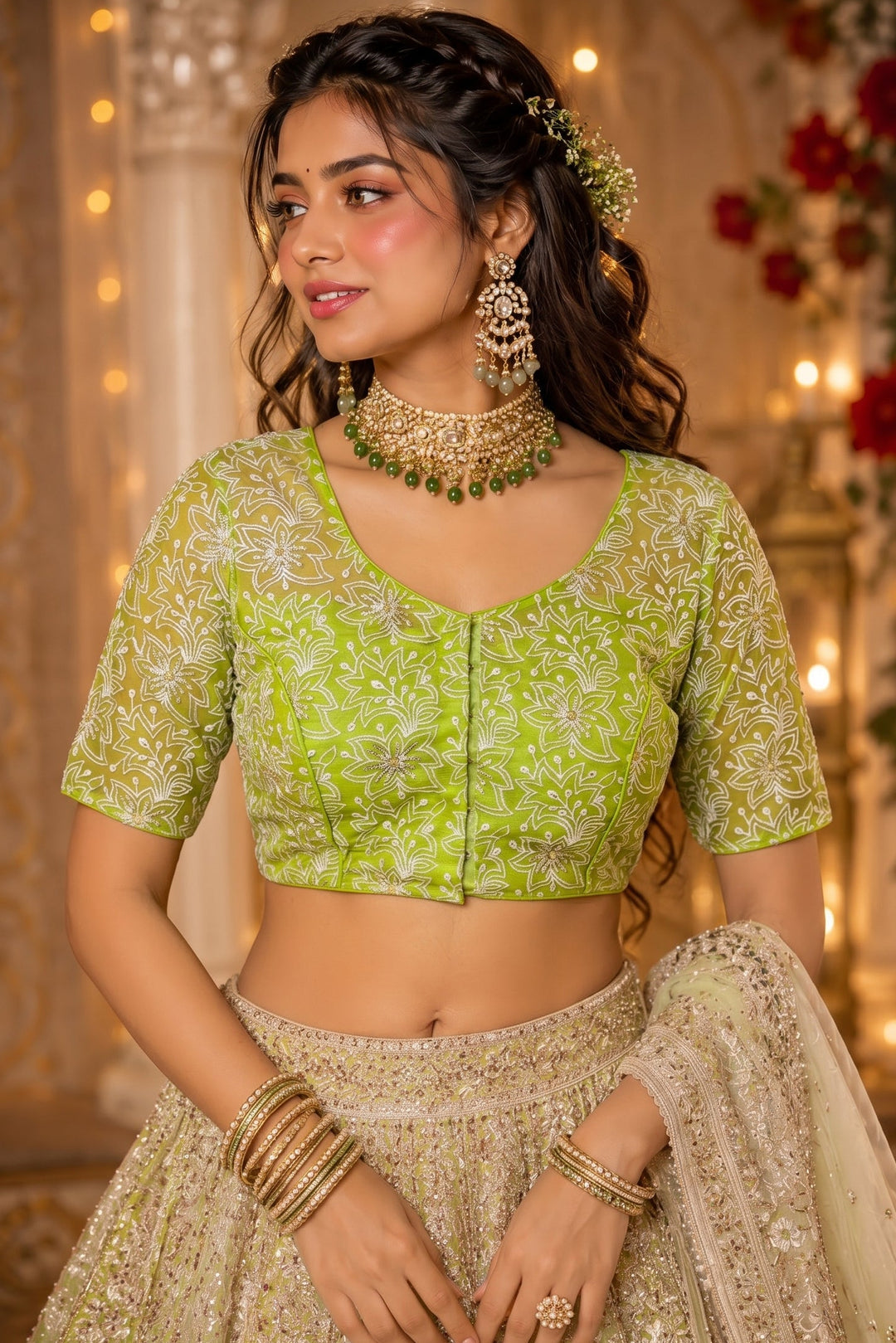 Organza Twist- Designer Organza Blouse