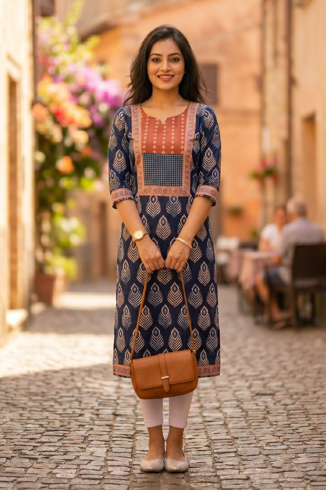 Nature Lover- Sustainable Hand Block Printed Kurti