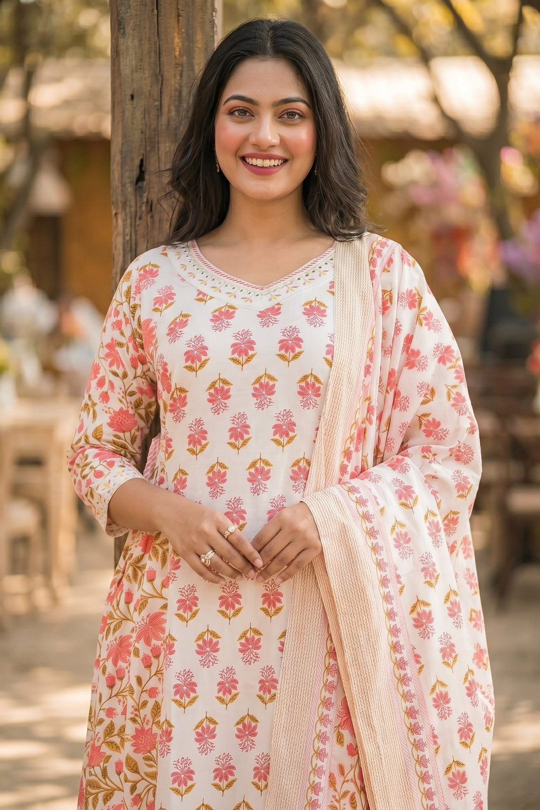 Fine Floral Suit Set