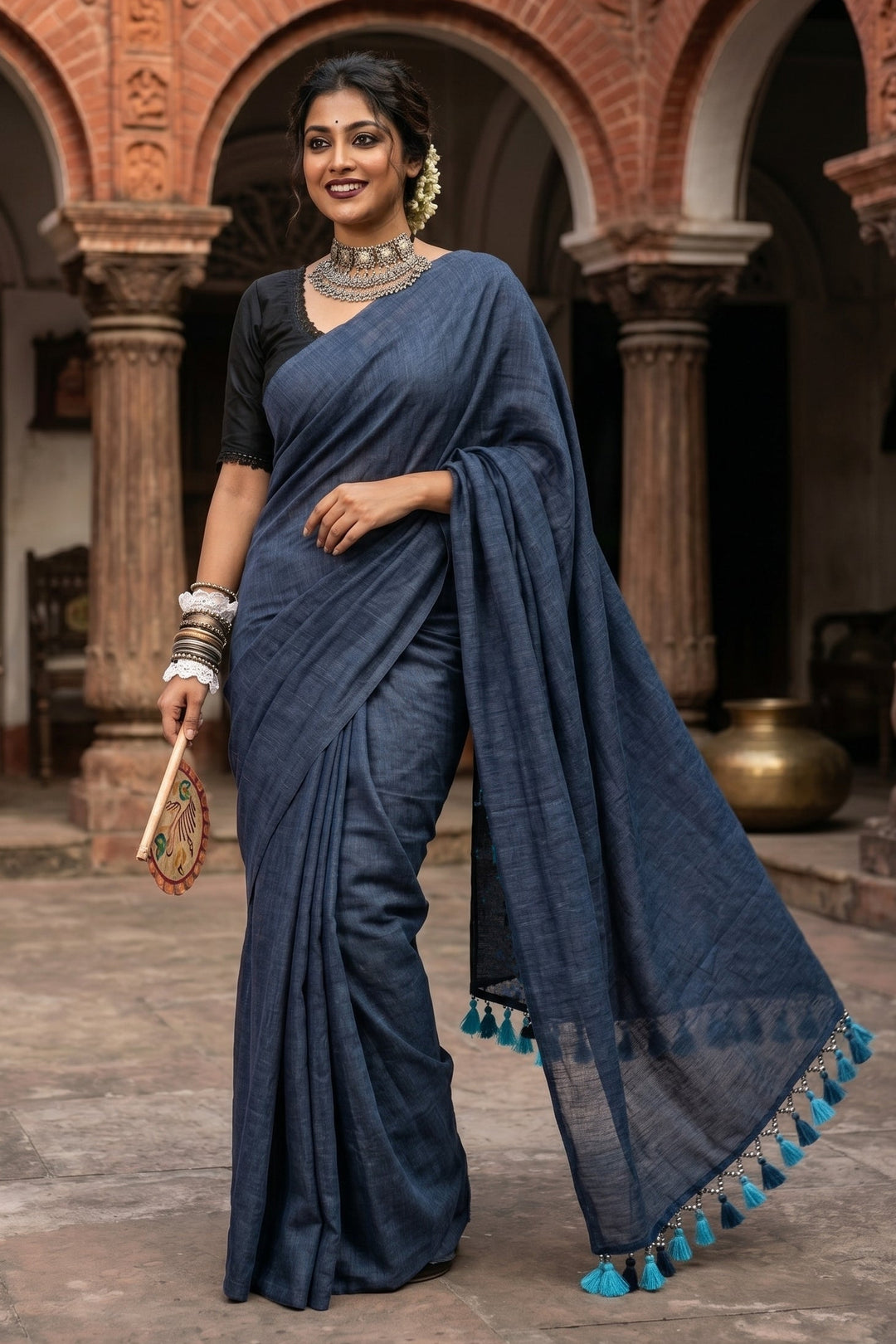 Alankrita- Bengali  Khadi Cotton Saree