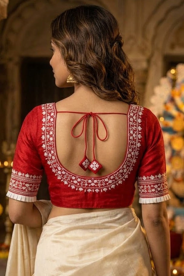Adya Shakti Vichitra Silk Designer Blouse