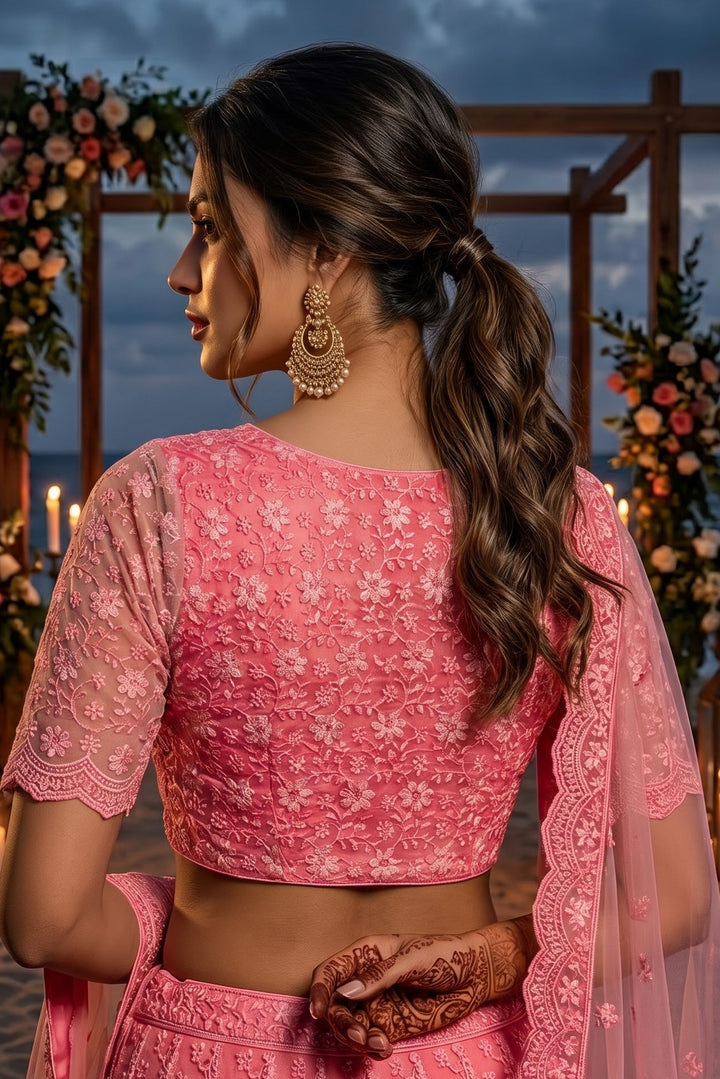 Magnificent Bloom Heritage Net Chikankari Blouse