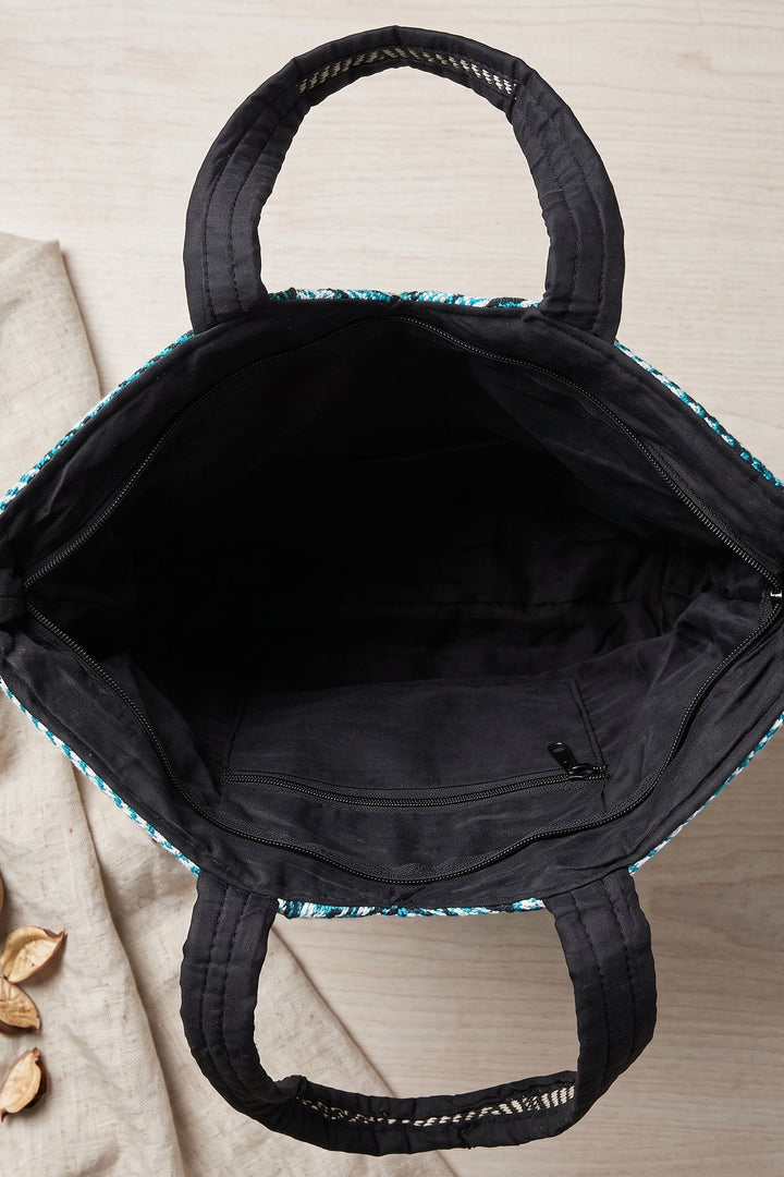 Blue Meadow – Handcrafted Tote Bag