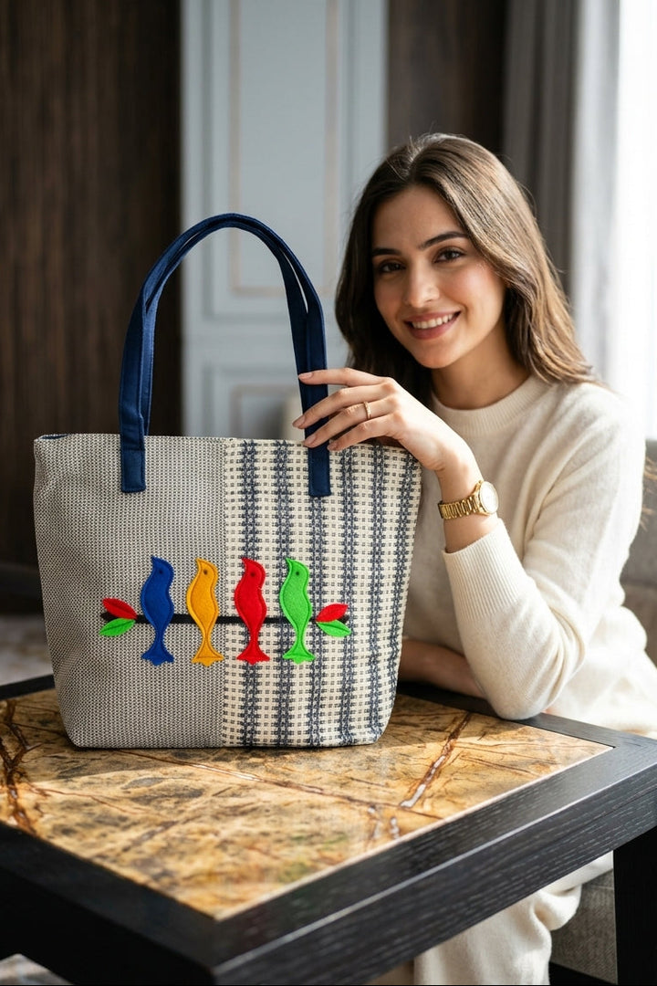 Carry Style- Dual Tone Tote Bag