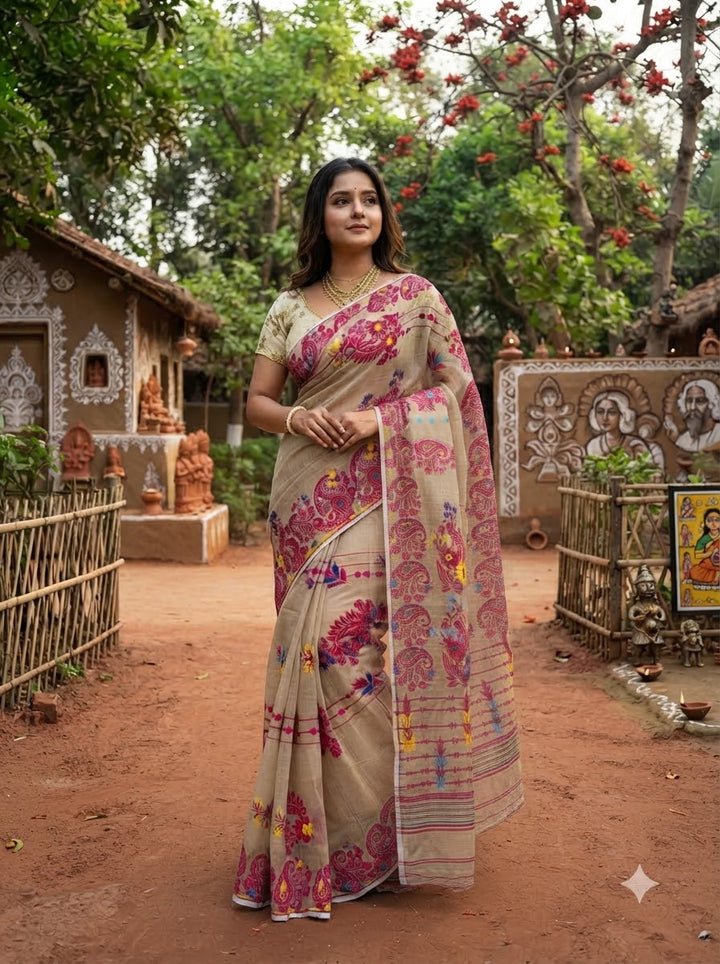 Swarn Kalka Dhakai Jamdani Saree