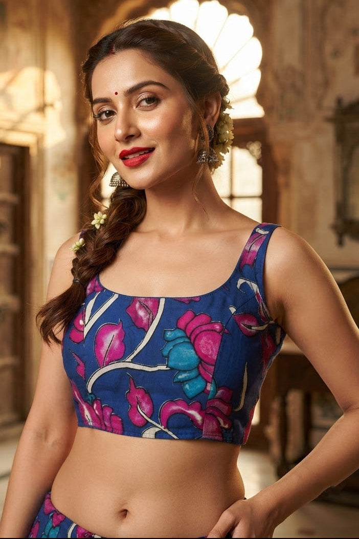 Artisan Aura kalamkari-Designer Blouse