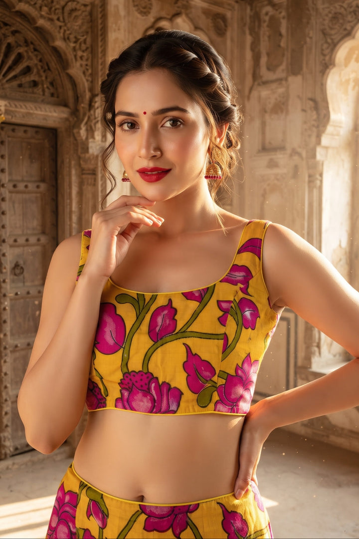 Artisan Aura kalamkari-Designer Blouse