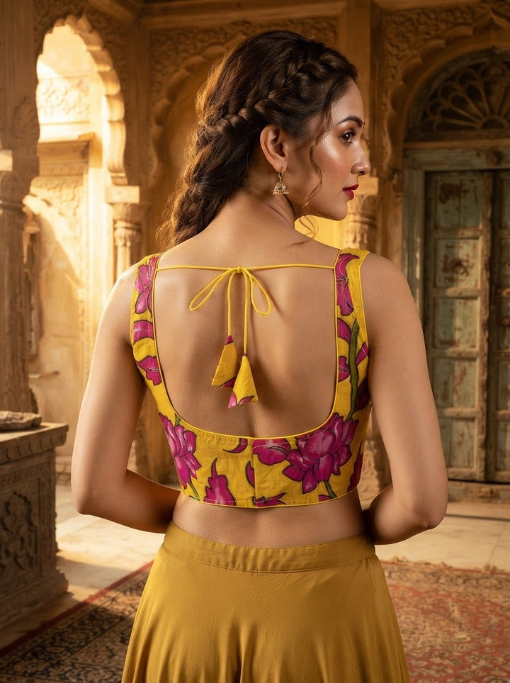 Artisan Aura kalamkari-Designer Blouse