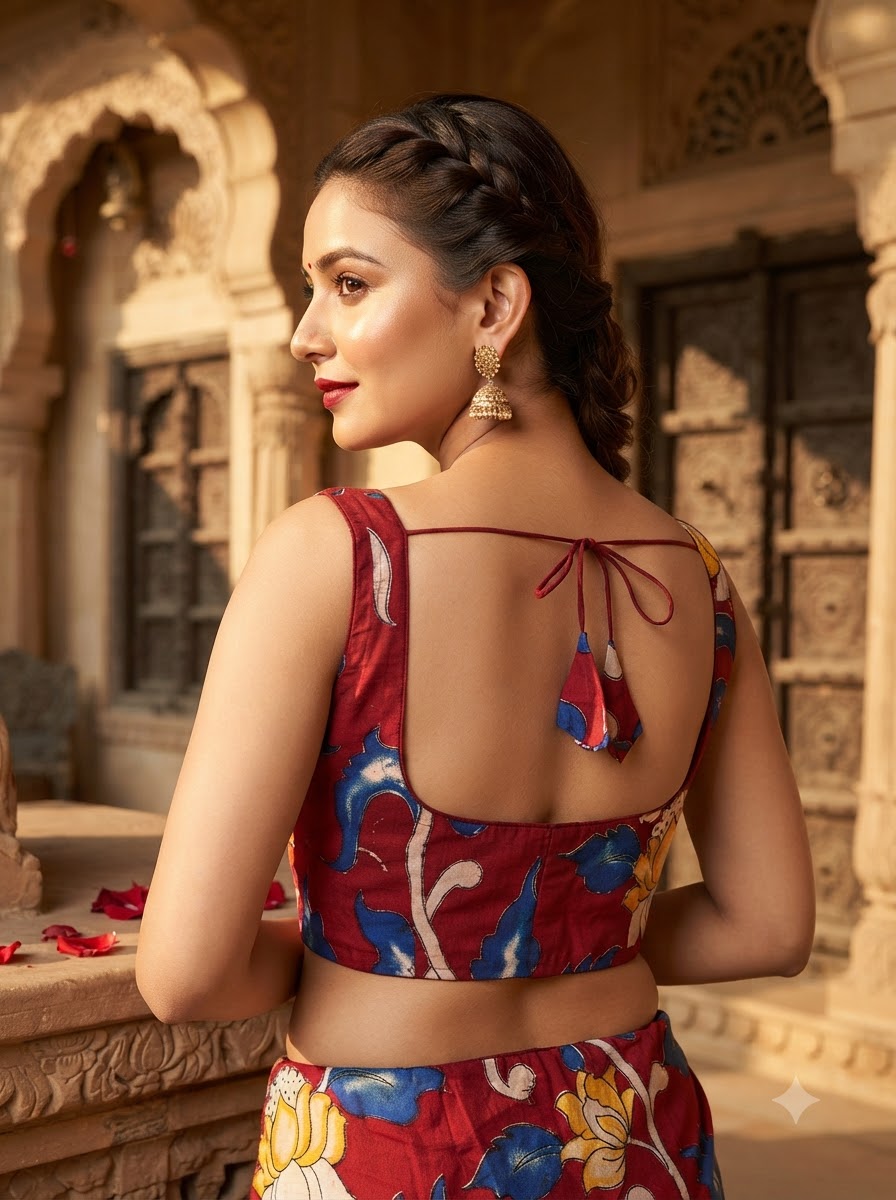 Artisan Aura kalamkari-Designer Blouse