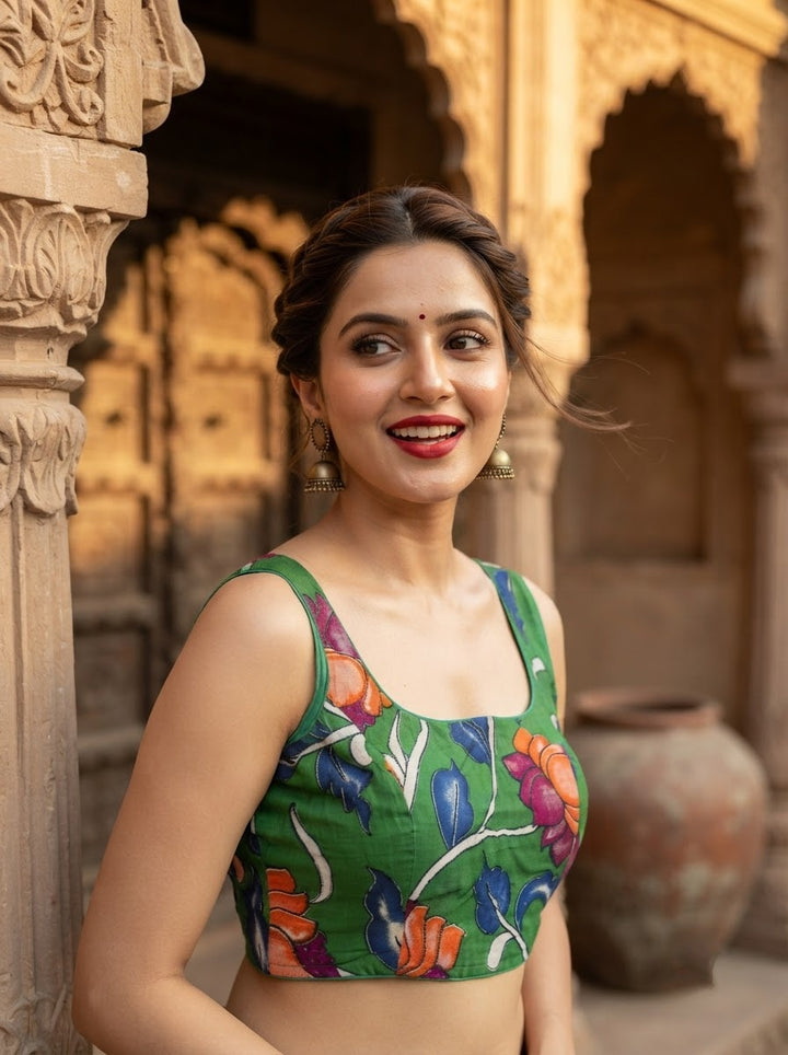 Artisan Aura kalamkari-Designer Blouse