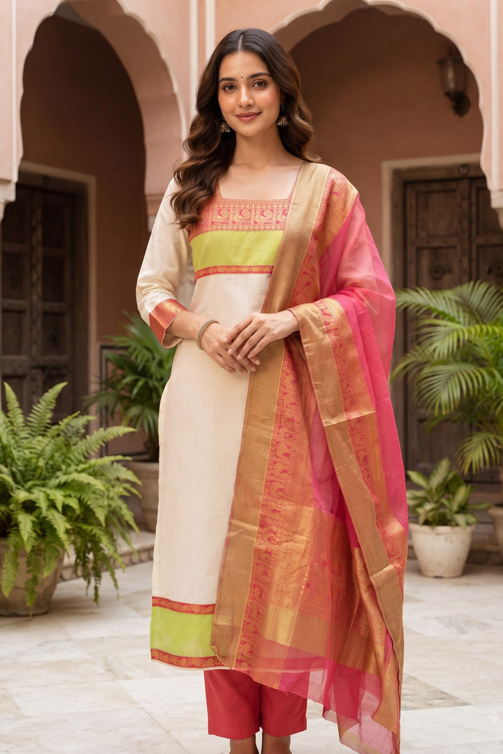 Triveni kanchi Cotton Kurti Set
