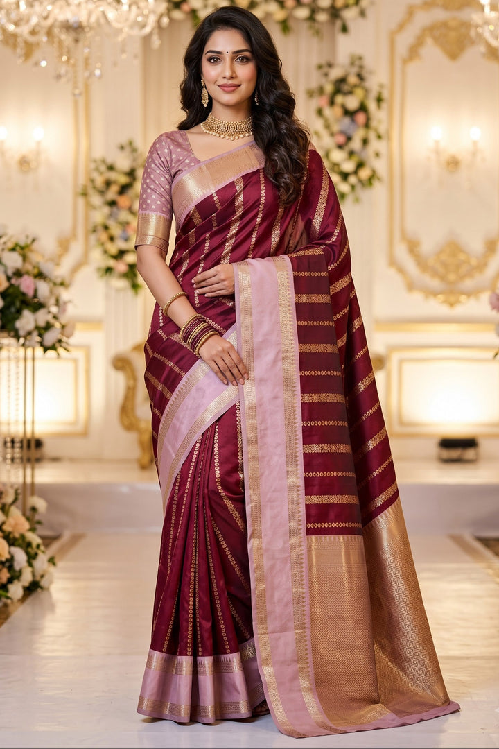 Prem Bandhan Silk Jacquard Weaving Saree