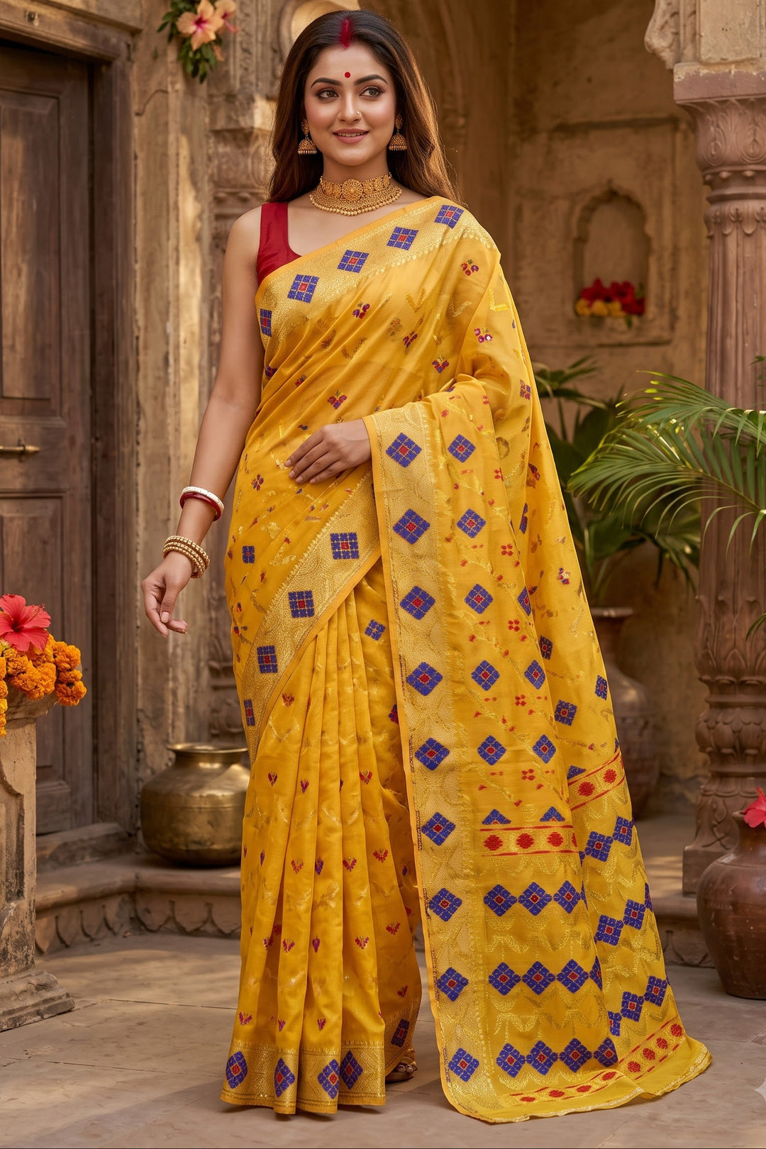 Bonediyana (বনেদিয়ানা)Bengal Jamdani Saree