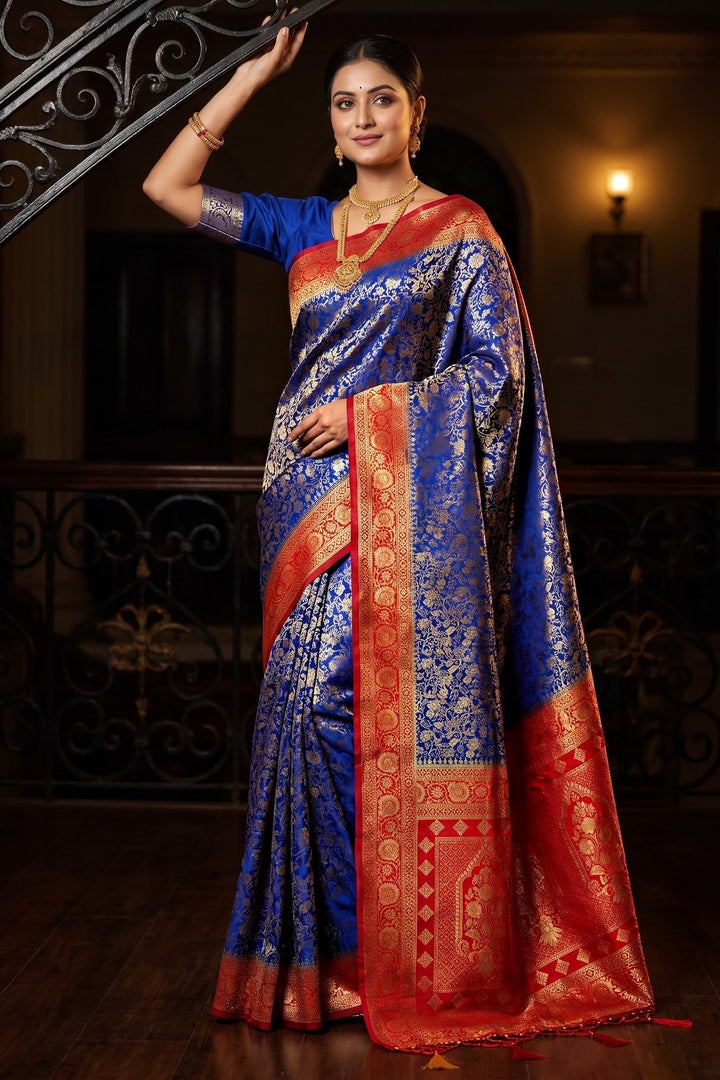 Aurelia Royale Crepe Khaddi Silk Saree