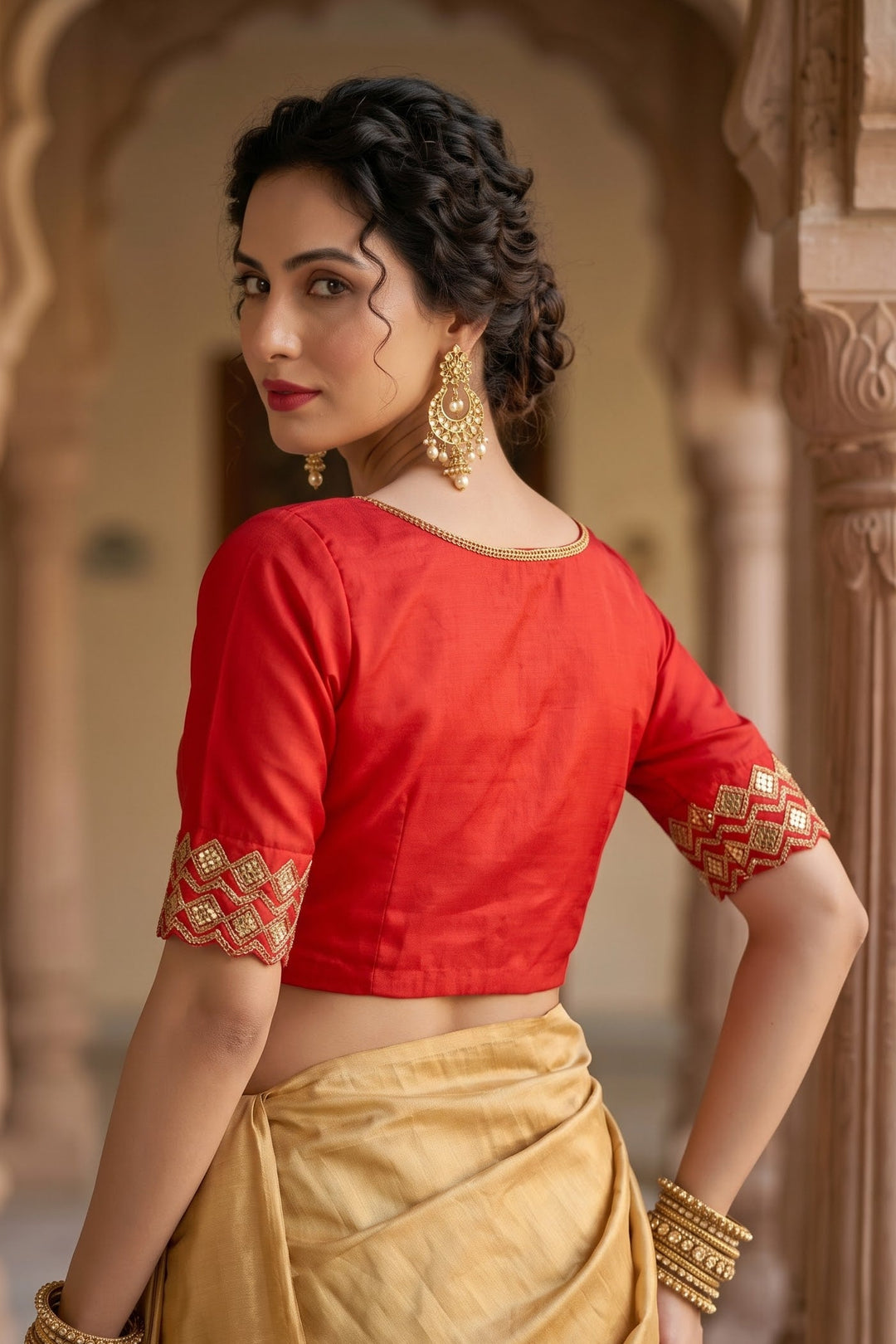 Pretty In Heritage Designer Blouse