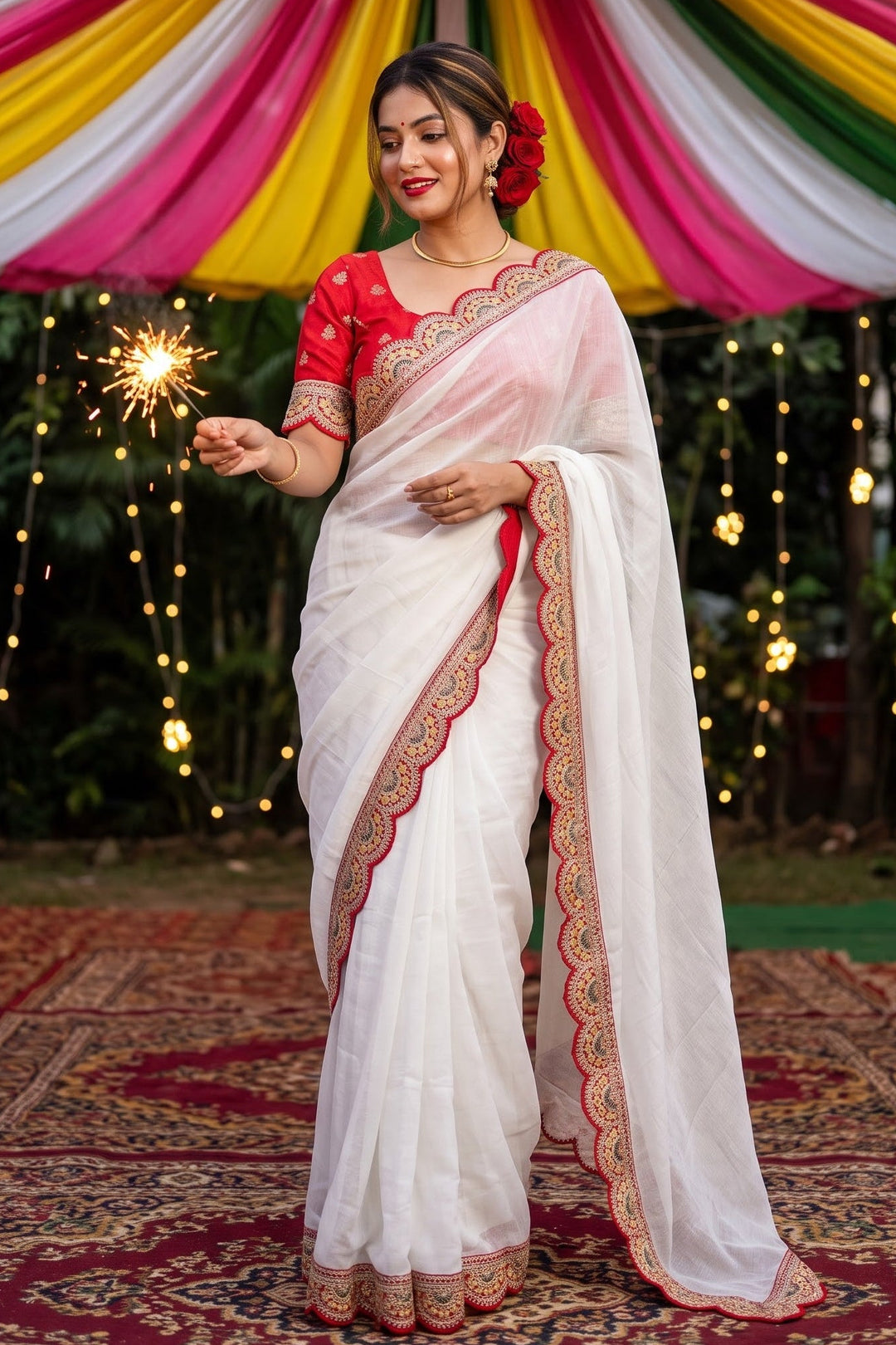 Softly Iconic – Chiffon Silk Saree (Semi)