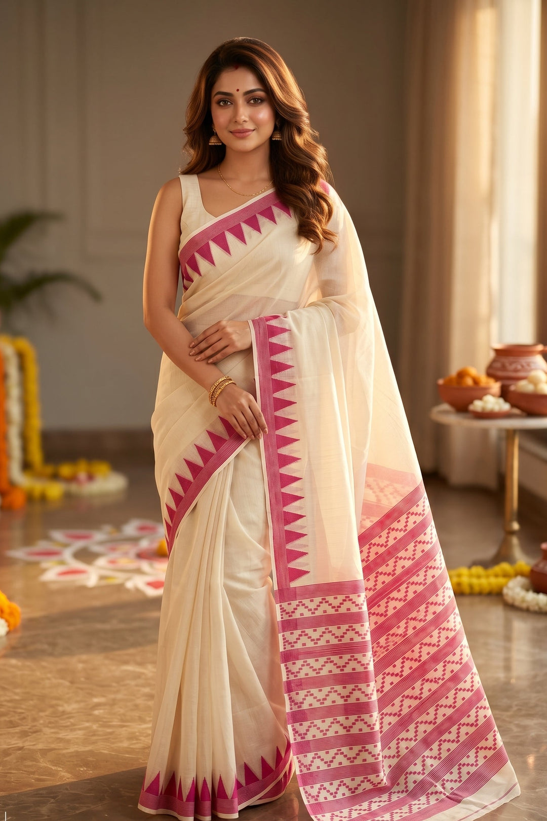 Rangamaya Dhakai Jamdani  Saree