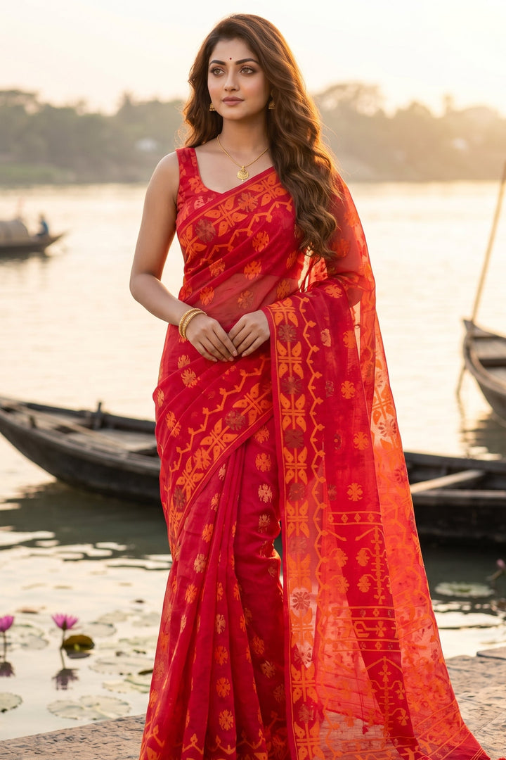 Kanaklata  Jamdani  Saree