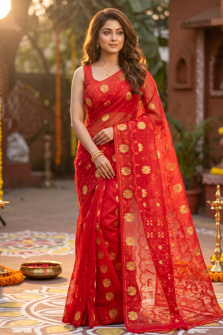 Kanaklata  Jamdani  Saree
