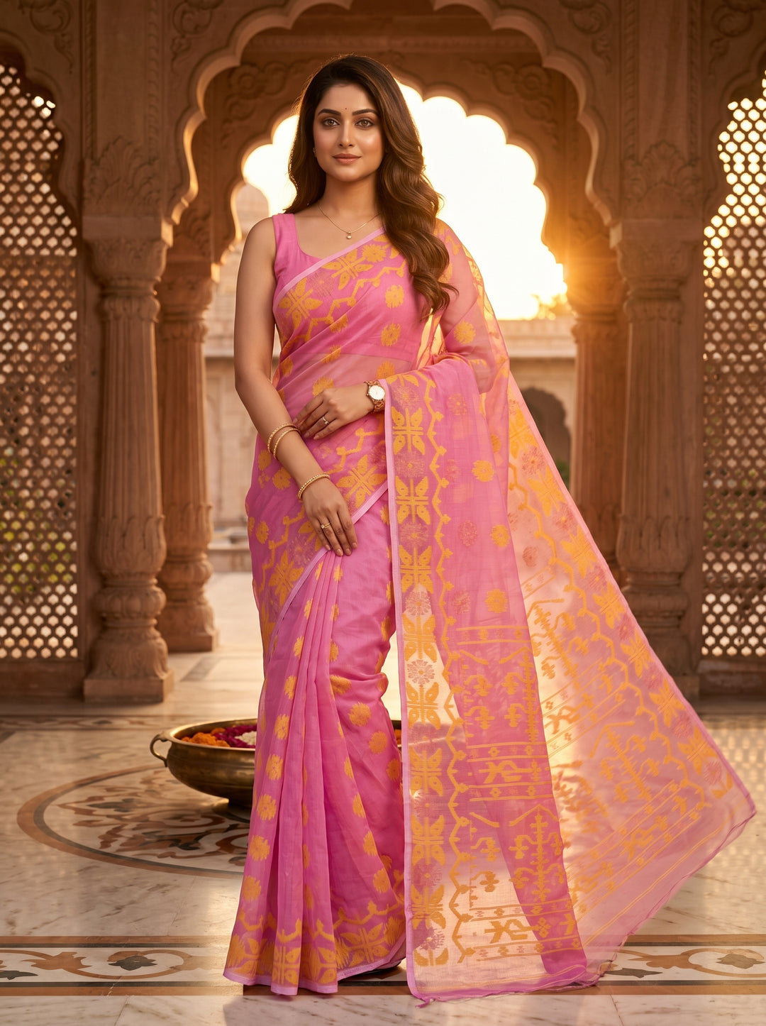 Kanaklata  Jamdani  Saree