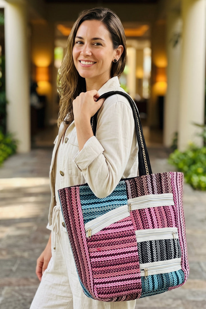Crafted Canvas - Weaving Tote Bag