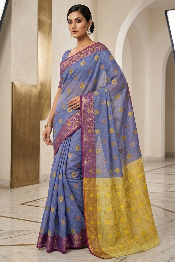 Suvarna Shobha Bengal Jamdani Saree