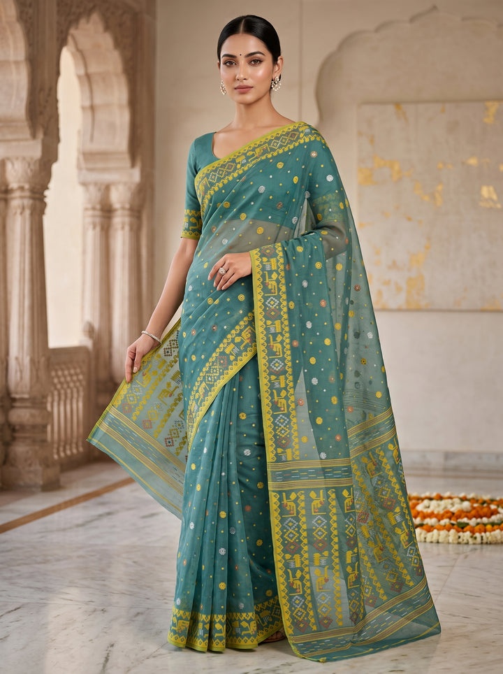 Moonloom Bengal Jamdani Saree