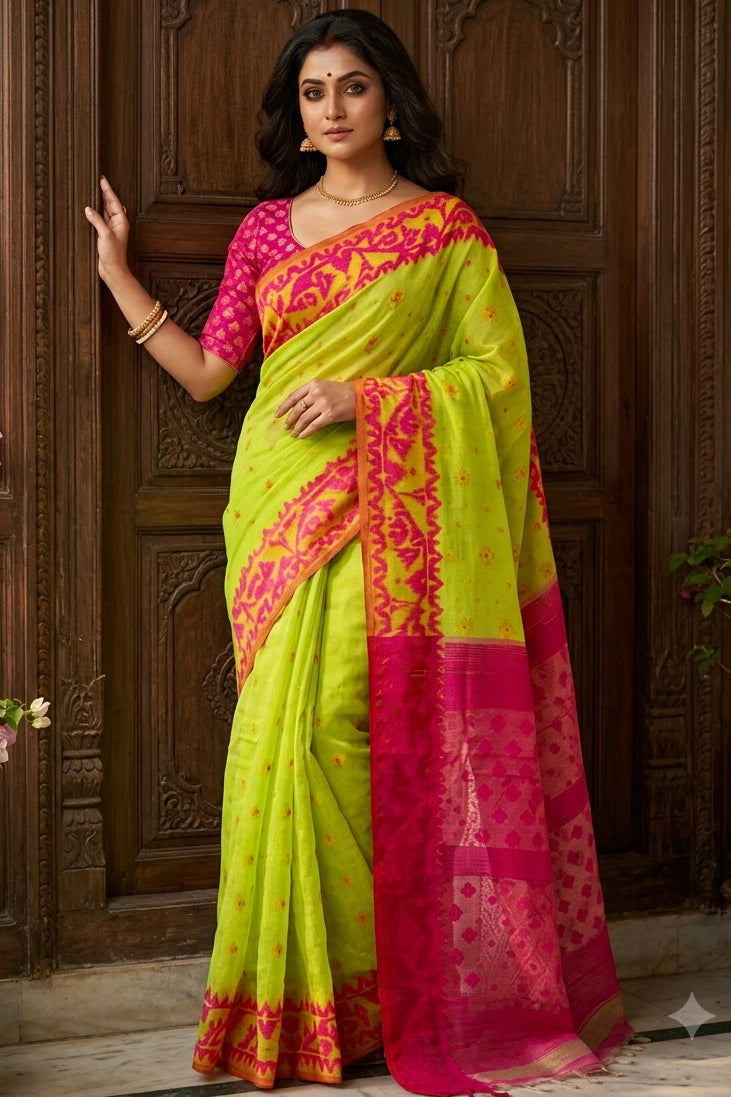 Madhabilata Jamdani Saree